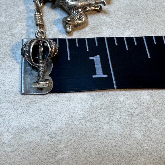 Vtg Sterling Silver Camel Palm Tree Charm Bracelet – Made in Italy, Stamped 925 - Picture 6 of 10